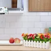 Künstliche Blumen im Topf,  2Stk Deko Blumen Künstlich mit Produktbild-Vorschau 5