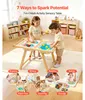 Tavolino sensoriale 7 in 1 SucceBuy per bambini, tavolino Anteprima dell’immagine prodotto 2