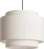 Pendelleuchte Metall und Stoff Arija Beige Produktbild-Vorschau 1