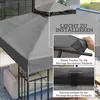Outsuuny Náhradní střecha na altán 3x3m Vodotěsná střecha Náhled obrázku produktu 5