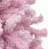 A close-up view of pink artificial Christmas tree branches with flocking. Produktbild-Vorschau