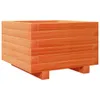 vidaXL Pflanzkübel Wachsbraun 40x40x26,5 cm Massivholz Produktbild-Vorschau 1