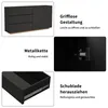INONEFT Kommode, zwart, hoogglans. Modern sideboard met Productafbeelding-voorbeeld 8