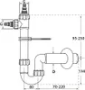 Syfon pralki Haas z dwoma przyłączami urządzenia 1 1/2" Podgląd zdjęcia produktu 4