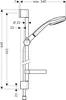Hansgrohe Brausegarnitur CROMA 100 VARIO 27772000 65cm Produktbild-Vorschau 13