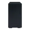 A black sideboard is shown from the side against a white background. Anteprima dell’immagine prodotto
