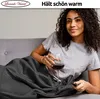 Kuscheldecke 150x200 cm Schwarz Wohndecke Flauschige Winter Produktbild-Vorschau 3