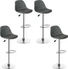 4er set Barhocker Kunstleder höhenverstellbar 55-75cm, Produktbild-Vorschau 1