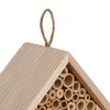 Relaxdays Bienenhotel, Holz, Insektenhotel Wildbienen, Produktbild-Vorschau 7