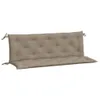 vidaXL Poduszka na ławkę ogrodową Taupe 150x(50+50)x7 cm Podgląd zdjęcia produktu 12