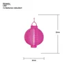 A pink paper lantern with a hook for hanging, shown with dimension lines indicating its size. Podgląd zdjęcia produktu