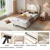 Cama clásica Flieks, cama tapizada de 90x200 cm, cama Vista previa de la imagen del producto 4