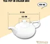 Teiera Wilmax 450 ml in porcellana bianca WL-994001/A Anteprima dell’immagine prodotto 5
