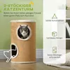 PawHut Krabpalen toren, 60 cm hoog, kattentoren met 2 Productafbeelding-voorbeeld 4