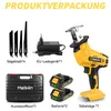 Akku-Säbelsäge Set Mit 2 Akkus + 4 Sägeblättern & Produktbild-Vorschau 3
