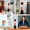 Lavalampe Rot Schwarz 39 cm groß G9 Leuchtmittel inklusive Produktbild-Vorschau 3