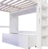 Gaming Hochbett mit Schreibtisch, LED-Beleuchtung, USB & Produktbild-Vorschau 9