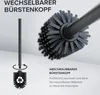 ovimar Toilettenbürste Hugla schwarz matt | Silikon Produktbild-Vorschau 4