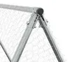 vidaXL Klec pro kuřata stříbrná 200x100x190 cm Pozinkovaná Náhled obrázku produktu 7