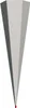A single, six-sided cardboard cone-shaped object, tapering to a point with a small red tip. Produktbild-Vorschau
