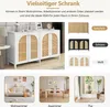 Flieks Kommode Wohnzimmerschrank mit Rattantür, Sideboard Produktbild-Vorschau 8