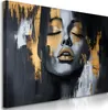 Muralo Leinwandbild Canvas Abstraktes Porträt einer Frau Produktbild-Vorschau 1