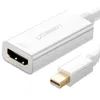 A white Ugreen Mini DisplayPort to HDMI adapter cable is shown against a white background. Voir les images du produit