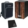 Sela SE089 Cajon Black Dark Nut mit Tasche mit Sitzpad Produktbild-Vorschau 1