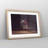 Gerahmtes Poster - Rahmen in heller Eiche - Ballerina Rot Produktbild-Vorschau 8