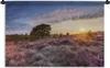 MuchoWow® Wandteppich Wandbehang Heide bei Sonnenuntergang Produktbild-Vorschau 1