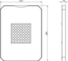 Technical drawing of a product with dimensions. Náhled obrázku produktu