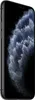 A side view of an iPhone 11 Pro with a dark, abstract wallpaper. Produktbild-Vorschau