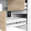 Eck-Schreibtisch AKORD B20 rechts Weiß Front Sonoma-Eiche Produktbild-Vorschau 3