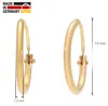 trendor 31176 Creolen Ohrringe Gold 585/14K Huggies Ø 13 mm Breite 1,3 mm 3 Produktbild-Vorschau