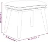 vidaXL Podnóżek jasnoszary 45x29,5x35 cm tkanina Podgląd zdjęcia produktu 6