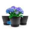 BigDean 3 Stück Blumentopf mit Untersetzer rund ø30 cm in Produktbild-Vorschau 1