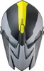 A top-down view of a dirt bike helmet. Náhled obrázku produktu