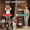 Vertikales Schuhregal, 8-Stöckig, Platzsparend, Braun und Produktbild-Vorschau 3