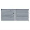 vidaXL Paletten-Aufsatzrahmen 3 Stk. Grau 150x50 cm Produktbild-Vorschau 3