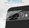 A close-up of a phone camera lens protector being applied to a smartphone. Produktbild-Vorschau