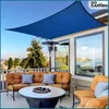 Sonnenschutzplane Segel Markise marineblau wasserdicht 4x4m Produktbild-Vorschau 18