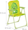 Relaxdays Kinder Klappstuhl, Campingstuhl mit Produktbild-Vorschau 4