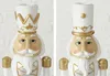 2tlg Set Kerzenleuchter Cracky Nussknacker weiß gold Produktbild-Vorschau 4
