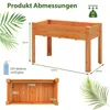 COSTWAY Podwyższona grządka ogrodowa z drewna, Podwyższona Podgląd zdjęcia produktu 3