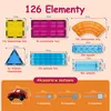 Olvy magnetyczne klocki konstrukcyjne Montessori - 126 Podgląd zdjęcia produktu 2