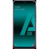 A Samsung Galaxy A50/A30s phone with a pink case and a teal background with a large 'A 50' graphic. Produktbild-Vorschau