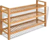 vidaXL Scarpiera a 3 ripiani 100x27x60 cm in legno Anteprima dell’immagine prodotto 7