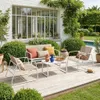 sweeek - Gartenset aus Metall und Textilene für 4 Personen Produktbild-Vorschau 6