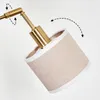 Schiavonea Stehlampe aus Metall/Stoff in Schwarz/Messing Produktbild-Vorschau 3