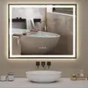 Puluomis Badspiegel 100x80 beschlagfrei mit 3 Farbe Produktbild-Vorschau 1